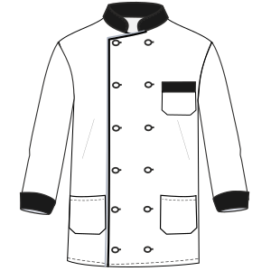 Fashion sewing patterns for UNIFORMS Jackets Chef Jacket 6815